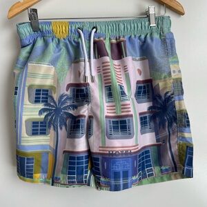Franks South Beach Miami swim trunks Men XL Florida fun hotel vacation resort